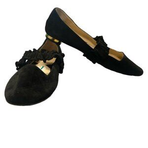 Adrienne Vittadini Ruffle Strap Ballet Flats  8